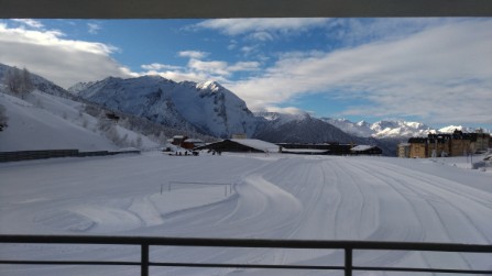 Vista da finestra dell'albergo Lago losetta - Sestriere 2018